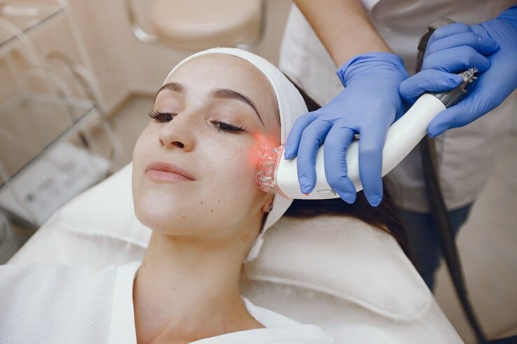 UV Light Treatment in Progress